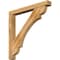 Ekena Millwork Olympic Block Rough Sawn Bracket w/ Offset Brace, Western Red Cedar, 6"W x 48"D x 48"H BKT0604X48X48OLY05RWR - alternate 1